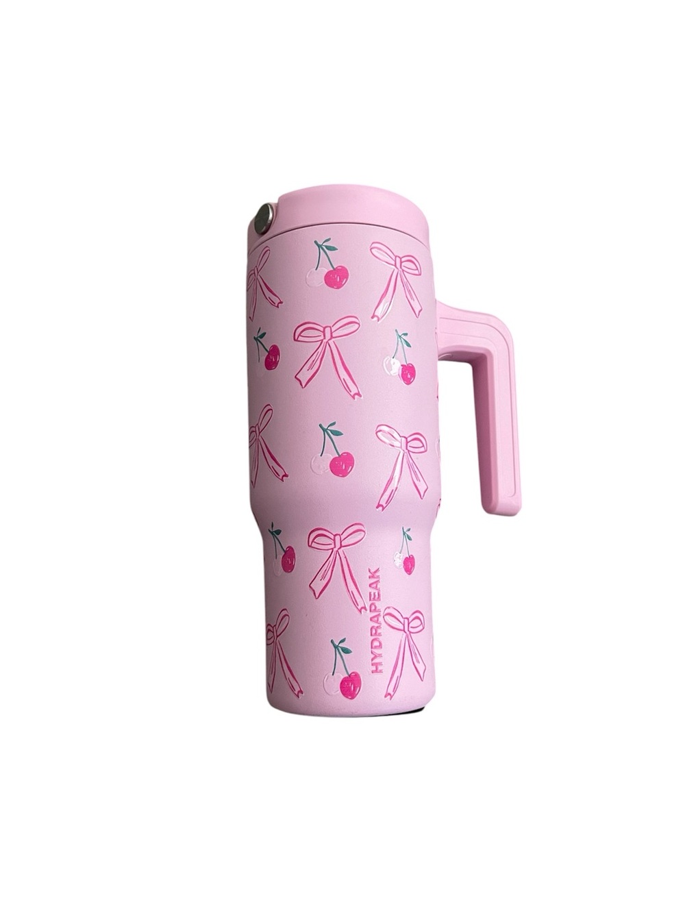Hydrapeak cherry and bow pink tumbler - 20 oz